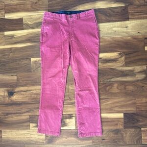 Banana Republic Aiden Fit Red Pants size 34x32